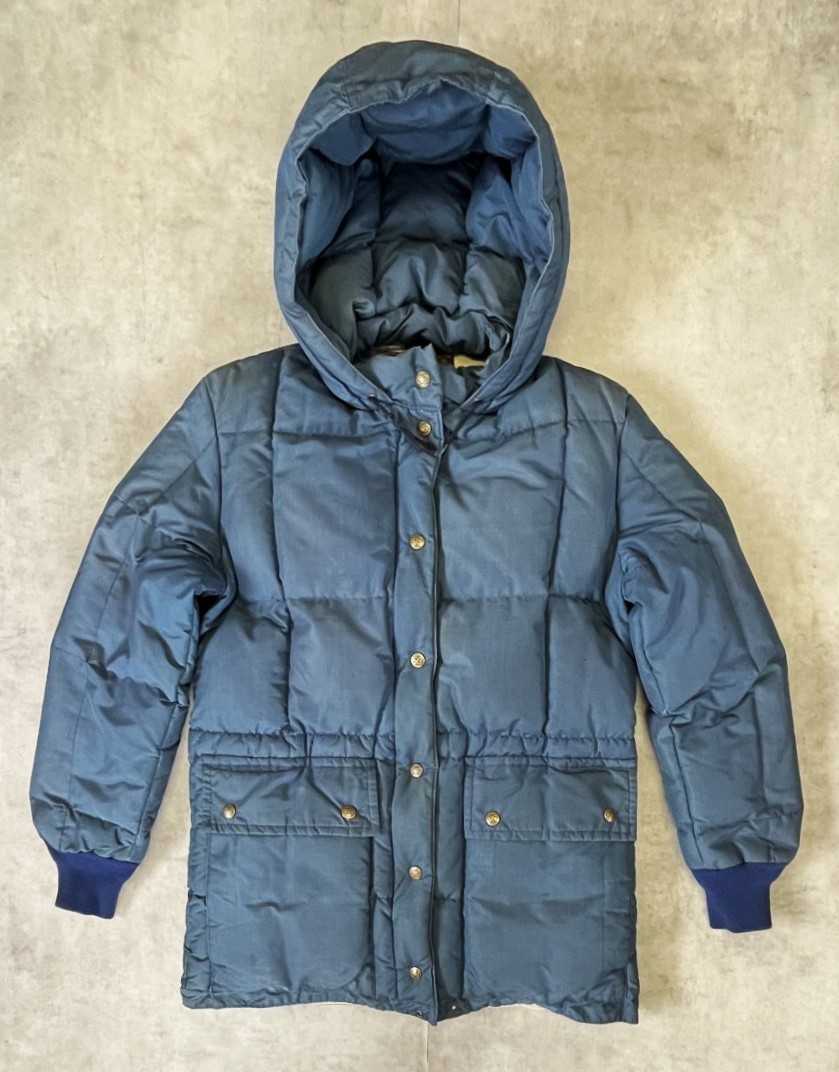 画像: 80'S EDDIE BAUER 黒タグ フード付き ダウンジャケット ネイビー (VINTAGE) 「Jacket」入荷しました。