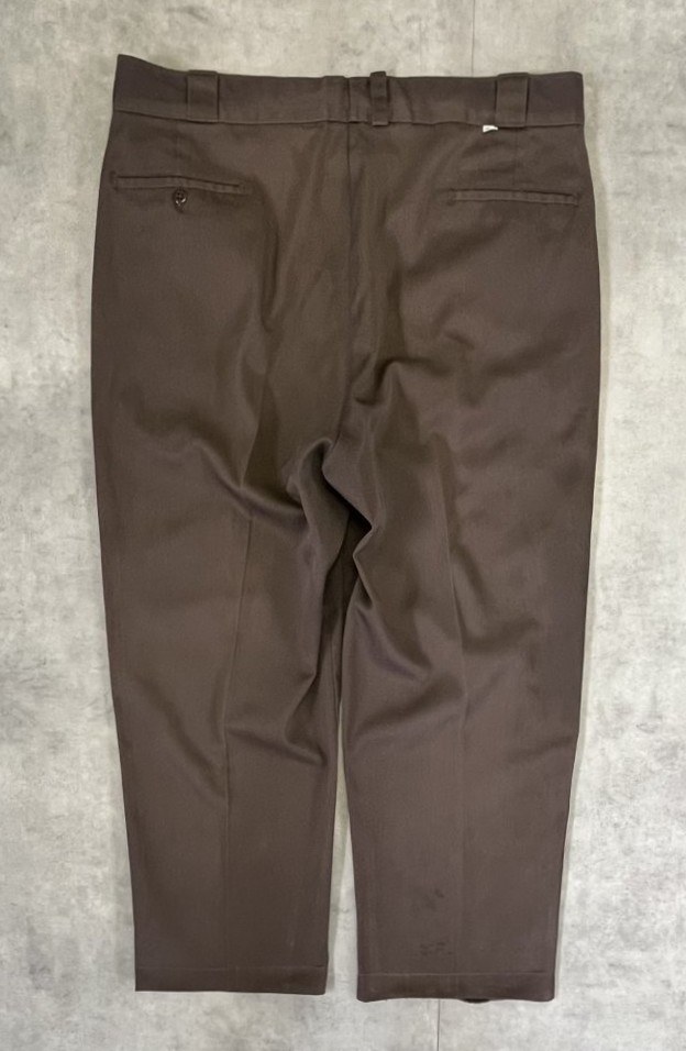 画像: 70'S DICKIES 874 チビタグ ワークパンツ ブラウン W38L36 JEANSアルミジップ USA製 (VINTAGE) 「Bottoms」入荷しました。