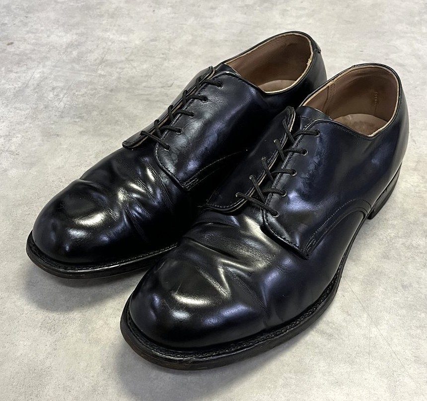 画像: 70'S アメリカ軍 US NAVY "D.J.LEAVENWORTH製" レザーソール サービスシューズ (VINTAGE) 「Shoes」入荷しました。