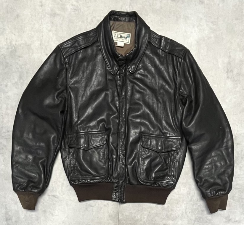 画像: 80'S LL Bean "A-2" レザー フライトジャケット ダークブラウン USA製 (VINTAGE) 「Jacket」入荷しました。