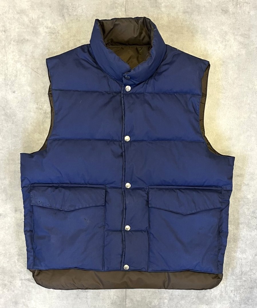 画像: 70'S JC PENNEY リバーシブル ダウンベスト ネイビー/ブラウン (VINTAGE) 「No Sleeve」入荷しました。