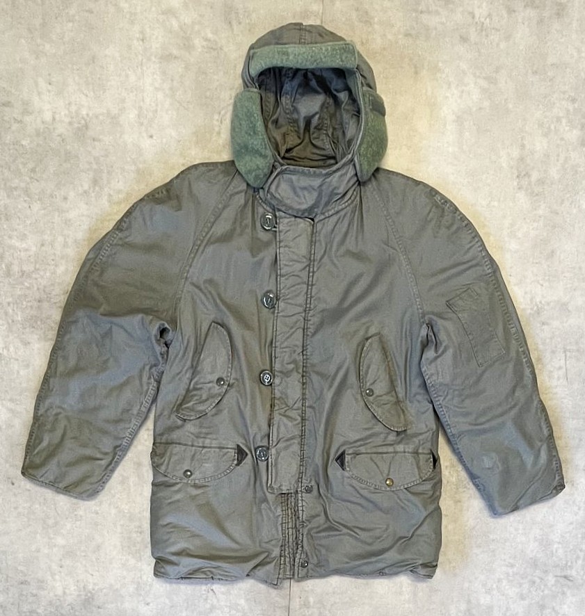 画像: 70'S アメリカ軍 USAF "CWU-8/P" 後期モデル ラビットパーカー セージグリーン (VINTAGE) 「Jacket」入荷しました。