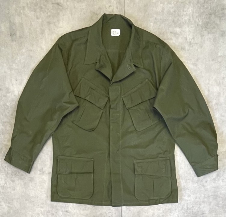 画像: 60'S アメリカ軍 US ARMY "JUNGLE FATIGUE" リップストップ ファティーグジャケット L-SHORT (DEADSTOCK) 「Jacket」入荷しました。