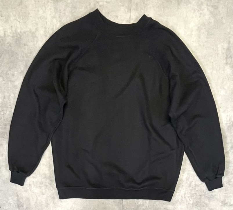 画像: 90'S HANES HERWAY ラグランスリーブ スウェットシャツ ブラック USA製 (VINTAGE) 「Sweat Shirt」入荷しました。
