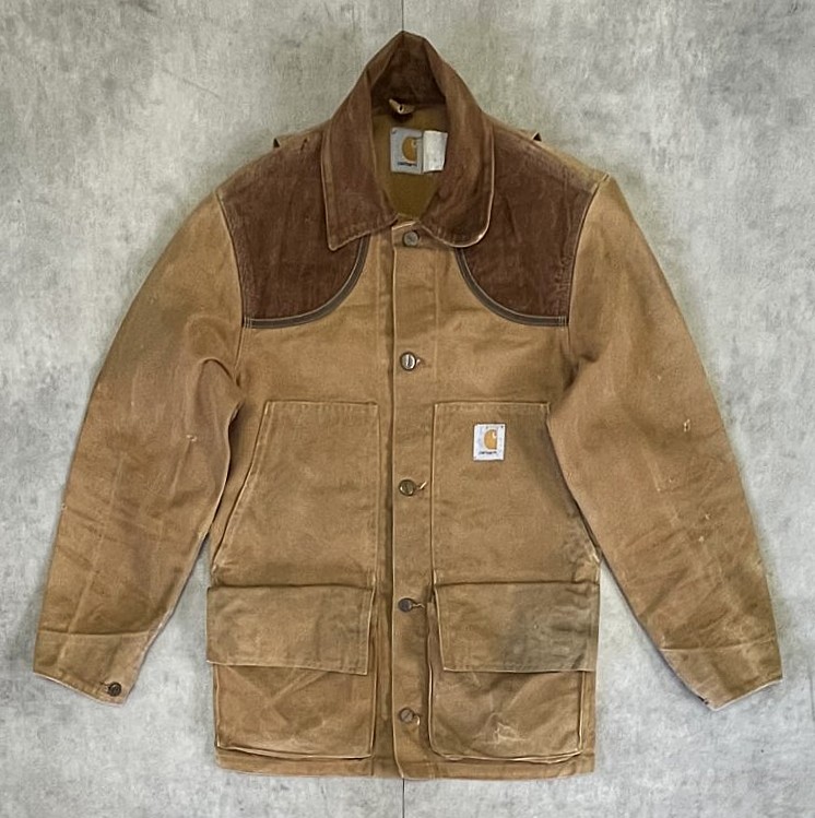 画像: 80'S CARHARTT 襟コーデュロイ ダック ハンティングジャケット ブラウン USA製 (VINTAGE) 「Jacket」入荷しました。