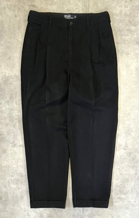 画像: 90'S RALPH LAUREN "HAMMOND PANT" ツープリーツ チノパンツ ブラック (VINTAGE) 「Bottoms」入荷しました。