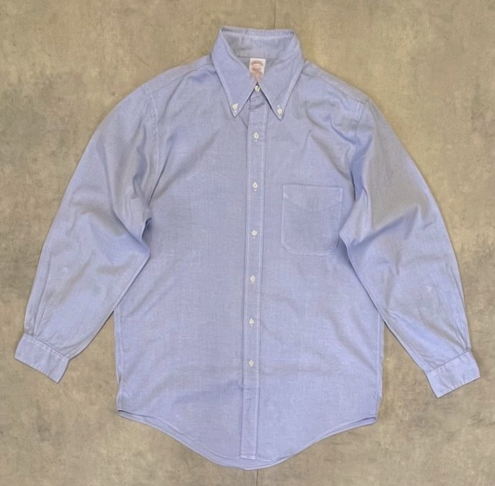画像: 90'S BROOKS BROTHERS "MAKERS" オックスフォード BDシャツ ブルー USA製 (VINTAGE) 「L/S Shirt」入荷しました。