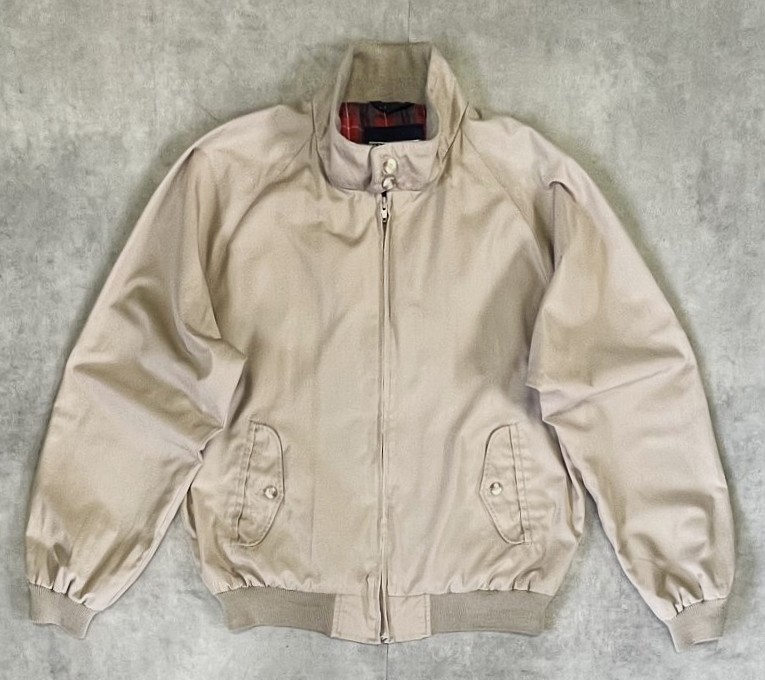 画像: 90'S LANDS' END 裏地チェック柄 ドリズラージャケット ベージュ (VINTAGE) 「Jacket」入荷しました。