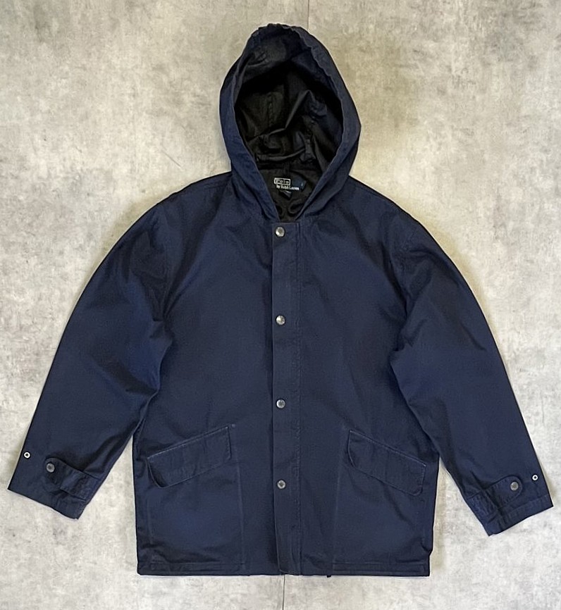 画像: 90'S RALPH LAUREN コットン デッキパーカー ネイビー (VINTAGE) 「Jacket」入荷しました。