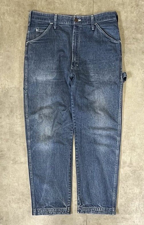 画像: 80'S DICKIES チビタグ デニム ペインターパンツ インディゴ 42TALONジップ W36L30 USA製 (VINTAGE) 「Bottoms」入荷しました。