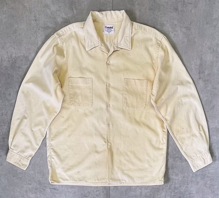 画像: 60'S GIMBELS コーデュロイ オープンカラーシャツ クリーム (VINTAGE) 「L/S Shirt」入荷しました。