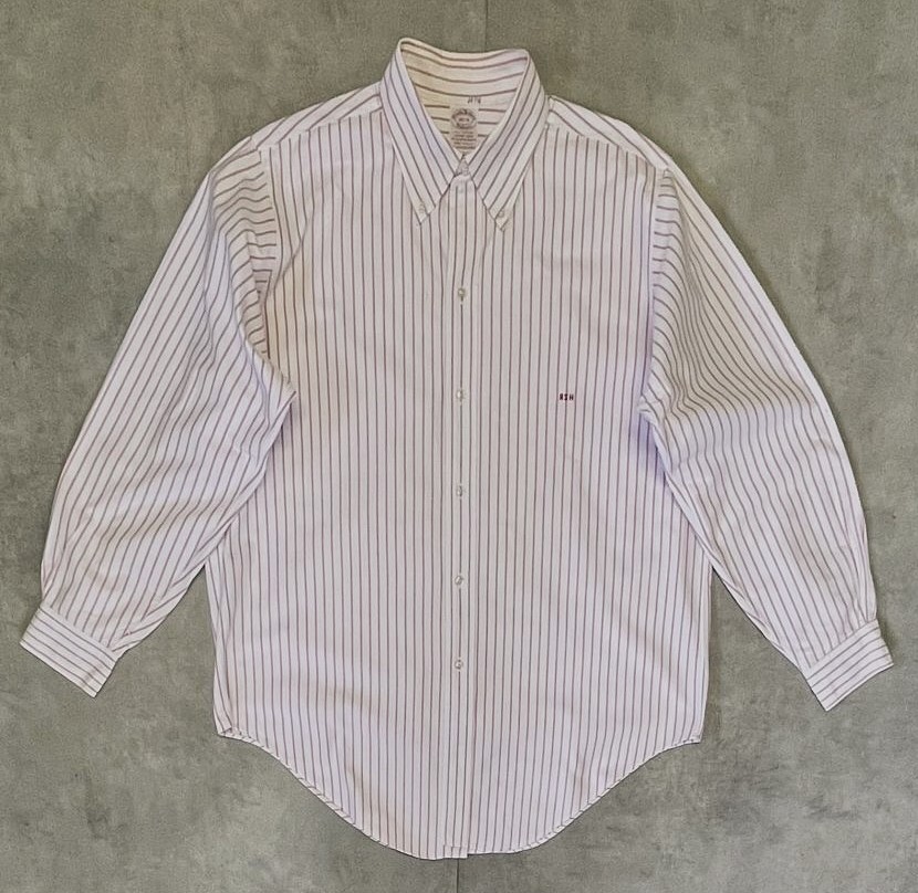 画像: 70'S BROOKS BROTHERS "MAKERS" 6ボタン オックスフォード BDシャツ ストライプ USA製 (VINTAGE) 「L/S Shirt」入荷しました。