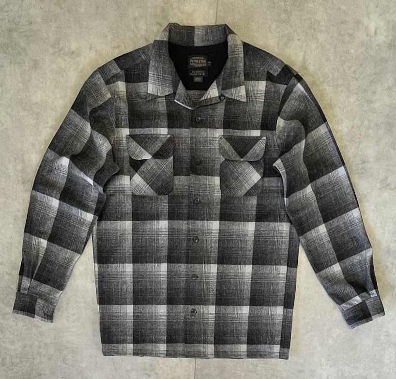 画像: 00'S PENDLETON "BOARD SHIRT" ウール オープンカラーシャツ オンブレチェック (DEADSTOCK) 「L/S Shirt」入荷しました。