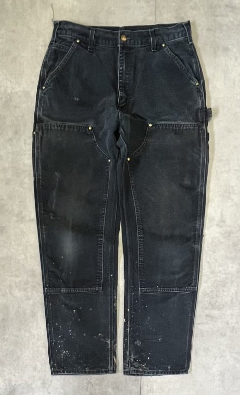 画像: CARHARTT ダブルニー ダック ペインターパンツ フェードブラック USA製 (VINTAGE) 「Bottoms」入荷しました。