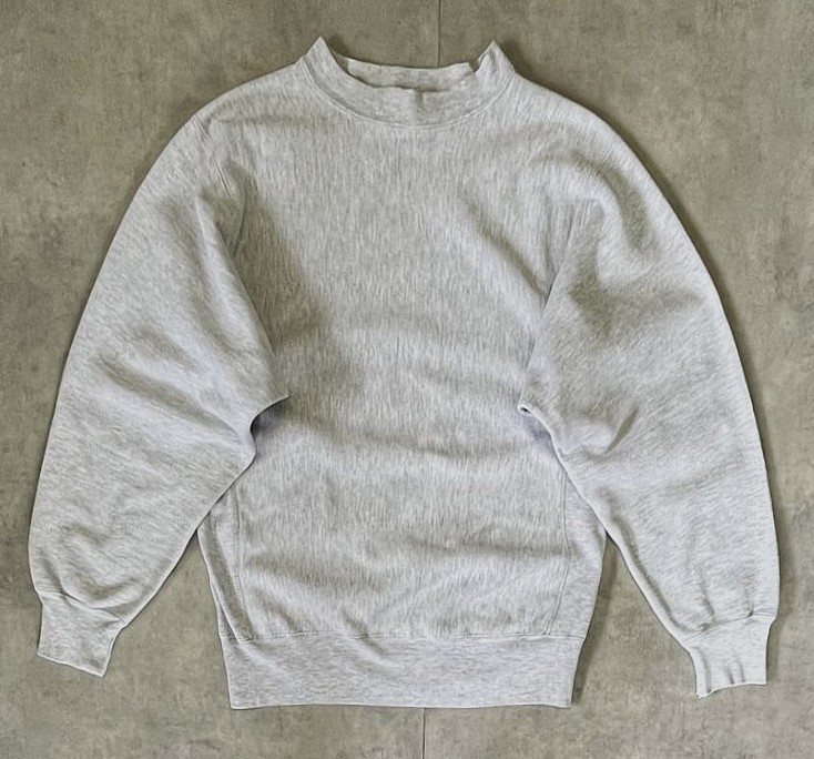 画像: 80'S CHAMPION x LANDS' END 三角タグ 目無し リバースウィーブ 無地 ヘザーグレー USA製 (VINTAGE) 「Sweat Shirt」入荷しました。