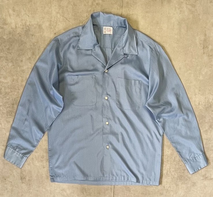 画像: 60'S TOWNCRAFT "PENN-PREST" オープンカラーシャツ ブルー (VINTAGE) 「L/S Shirt」入荷しました。