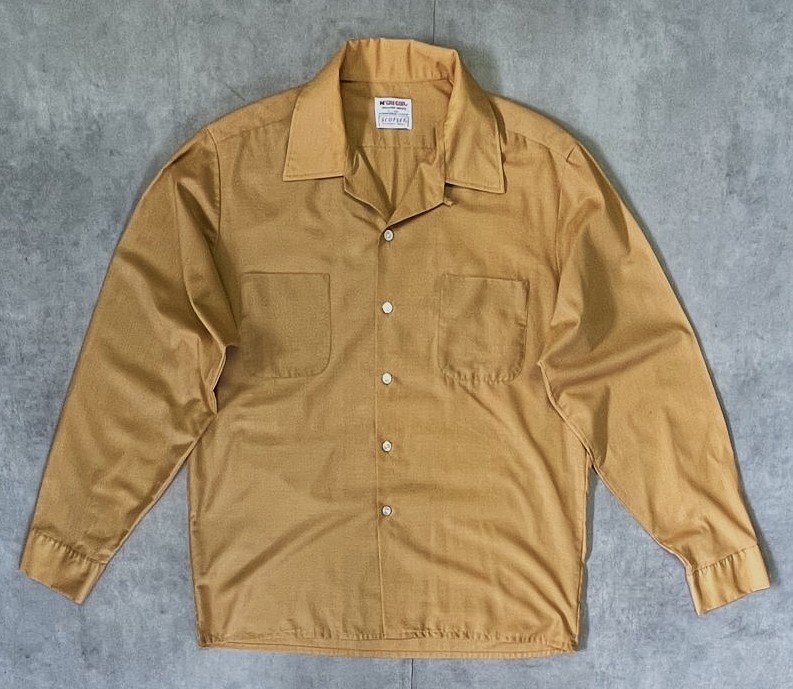 画像: 70'S McGREGOR "SCOTSET" オープンカラーシャツ オレンジ (VINTAGE) 「L/S Shirt」入荷しました。