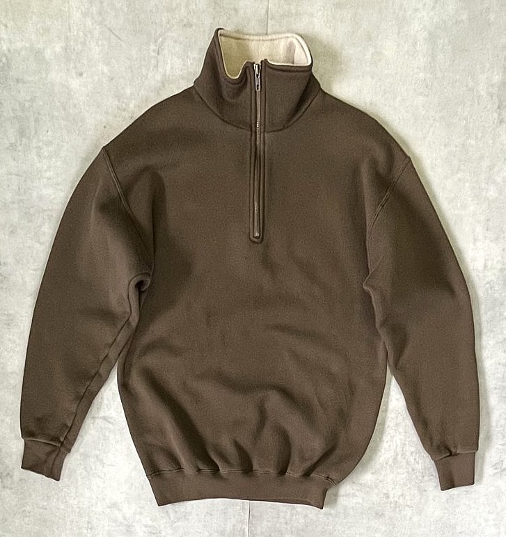 画像: 90'S TULTEX ハーフジップ スウェットシャツ トープ/ベージュ (VINTAGE) 「Sweat Shirt」入荷しました。