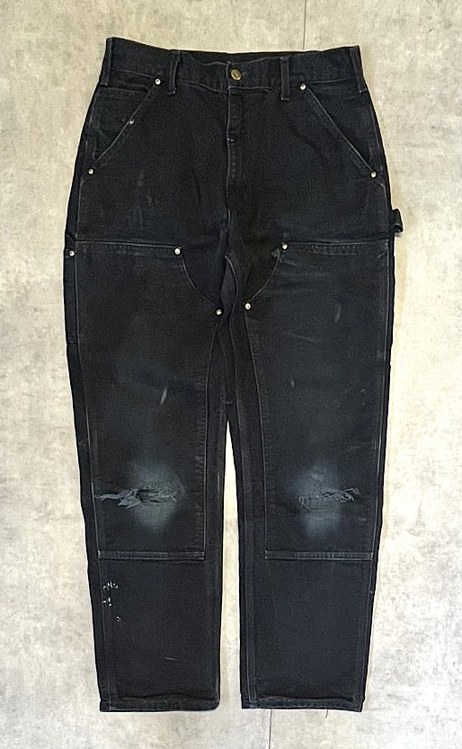 画像: CARHARTT ダブルニー ダック ペインターパンツ ブラック W32L32 USA製 (VINTAGE) 「Bottoms」入荷しました。