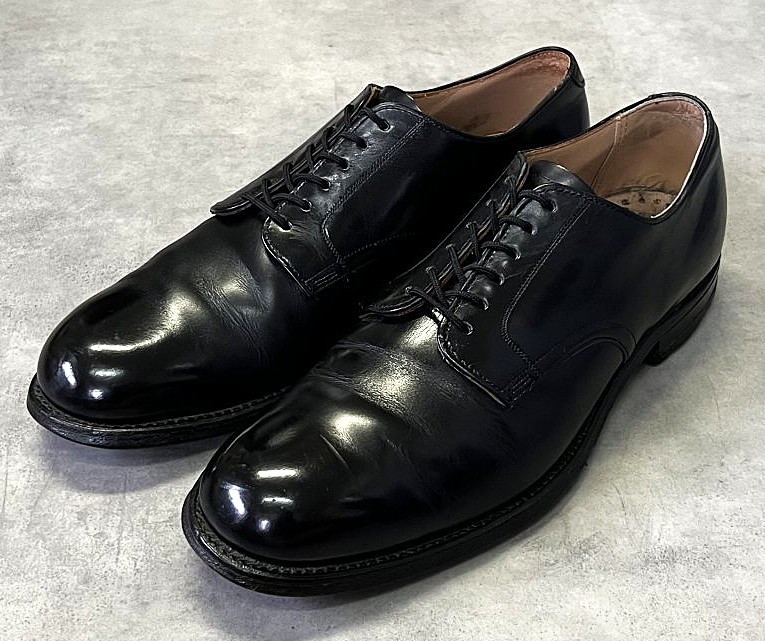 画像: 60'S アメリカ軍 US NAVY "D.J.LEAVENWORTH製" 6アイレット レザーソール サービスシューズ US8R (VINTAGE) 「Shoes」入荷しました。