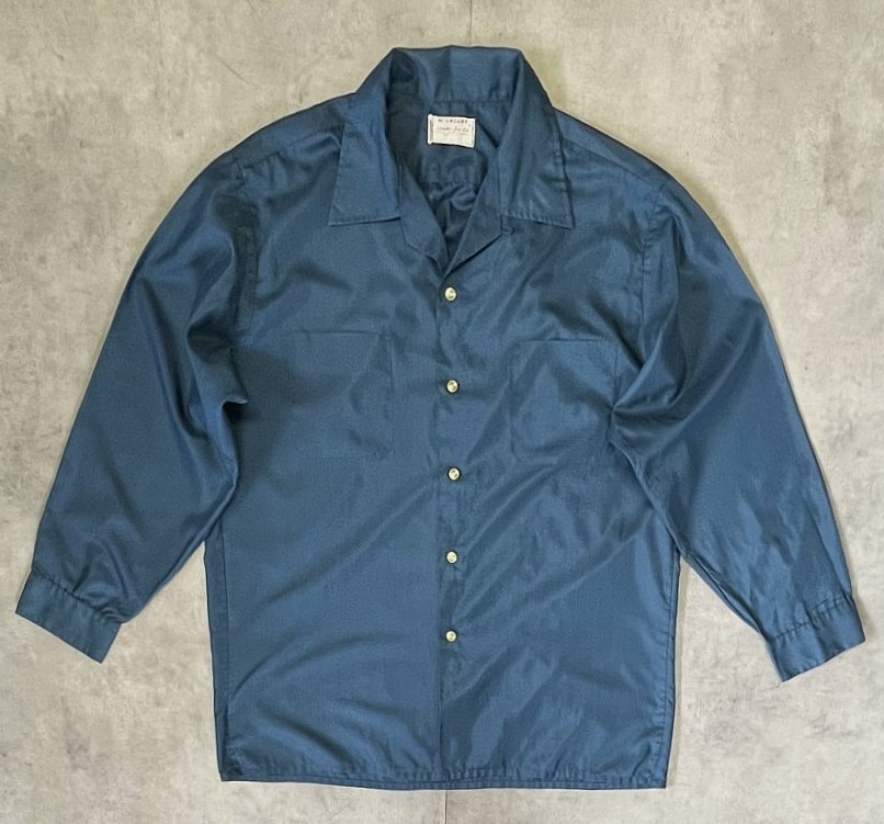 画像: 60'S McGREGOR "WONDER-FUL-FIT" オープンカラーシャツ ダークブルー USA製 (VINTAGE) 「L/S Shirt」入荷しました。