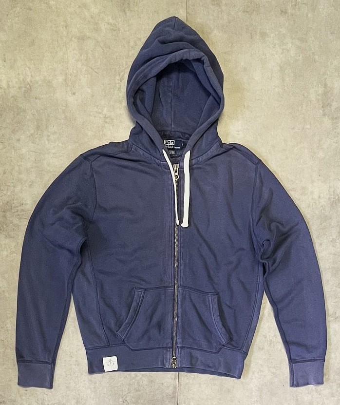画像: 90'S RALPH LAUREN ダブルジップ スウェットパーカー フェードネイビー (VINTAGE) 「Parka」入荷しました。