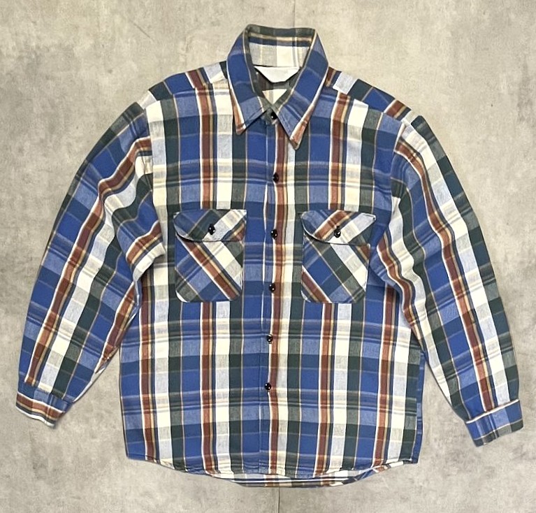 画像: 80'S CLYDESDALE 三角タグ フランネル ワークシャツ チェック柄 USA製 (VINTAGE) 「L/S Shirt」入荷しました。