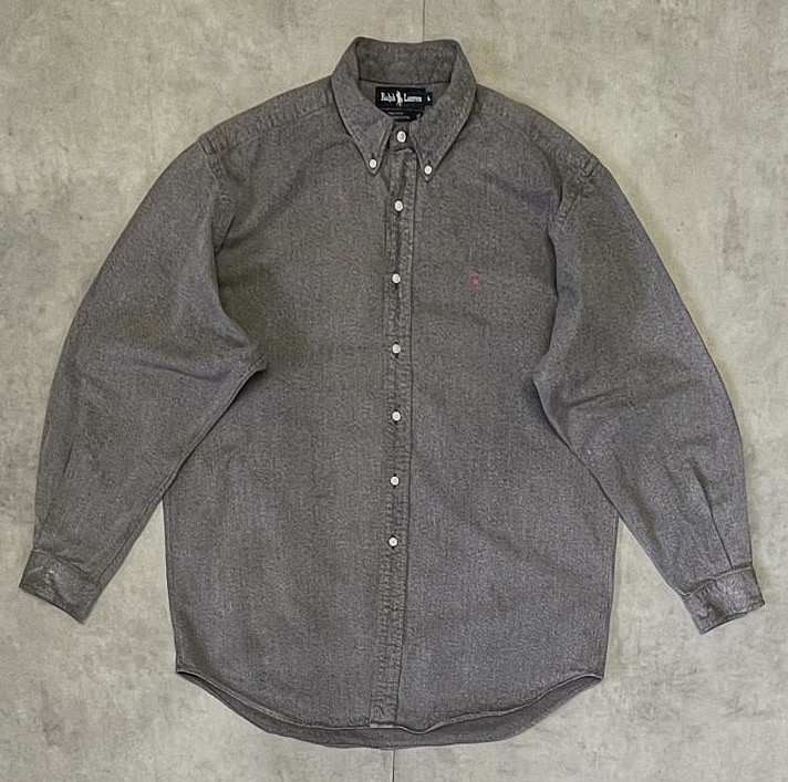 画像: 80'S RALPH LAUREN "BLACK COVERT" 長袖 BDシャツ ブラック USA製 (VINTAGE) 「L/S Shirt」入荷しました。