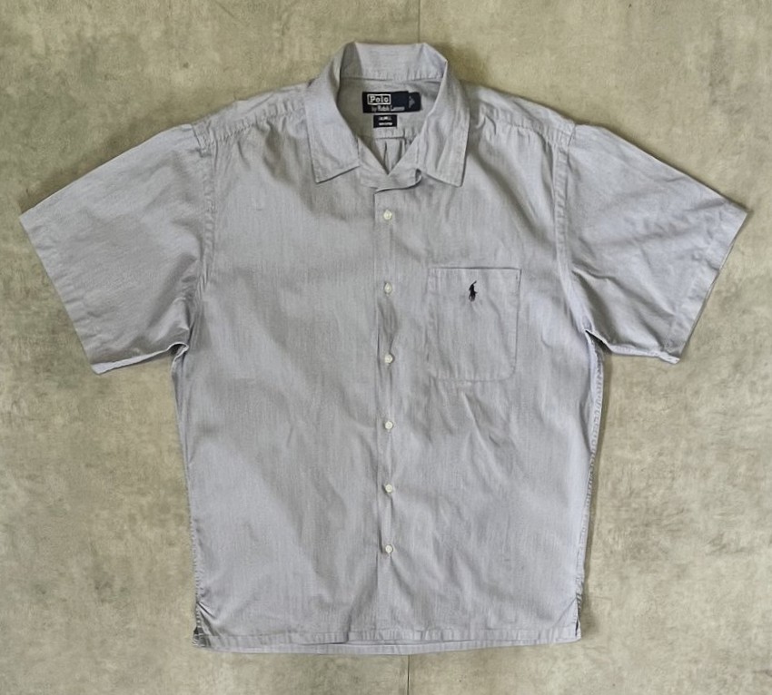 画像: 90'S RALPH LAUREN "CALDWELL" コードレーン 半袖 オープンカラーシャツ ストライプ柄 (VINTAGE) 「S/S Shirt」入荷しました。