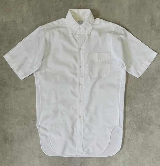 画像: 60'S BROOKS BROTHERS "MAKERS" 6ボタン オックスフォード 半袖 BDシャツ ホワイト USA製 (VINTAGE) 「S/S Shirt」入荷しました。