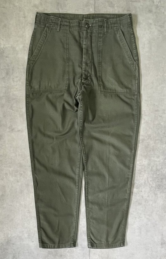 画像: 70'S アメリカ軍 US ARMY "OG107" コットンサテン ベイカーパンツ ミリタリーグリーン (VINTAGE) 「Bottoms」入荷しました。