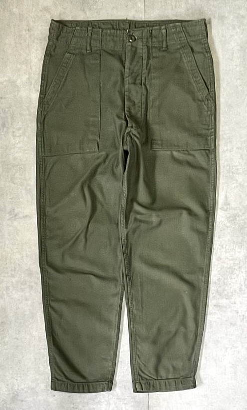 画像: 70'S アメリカ軍 US ARMY "OG107" コットンサテン ベイカーパンツ ミリタリーグリーン (VINTAGE) 「Bottoms」入荷しました。