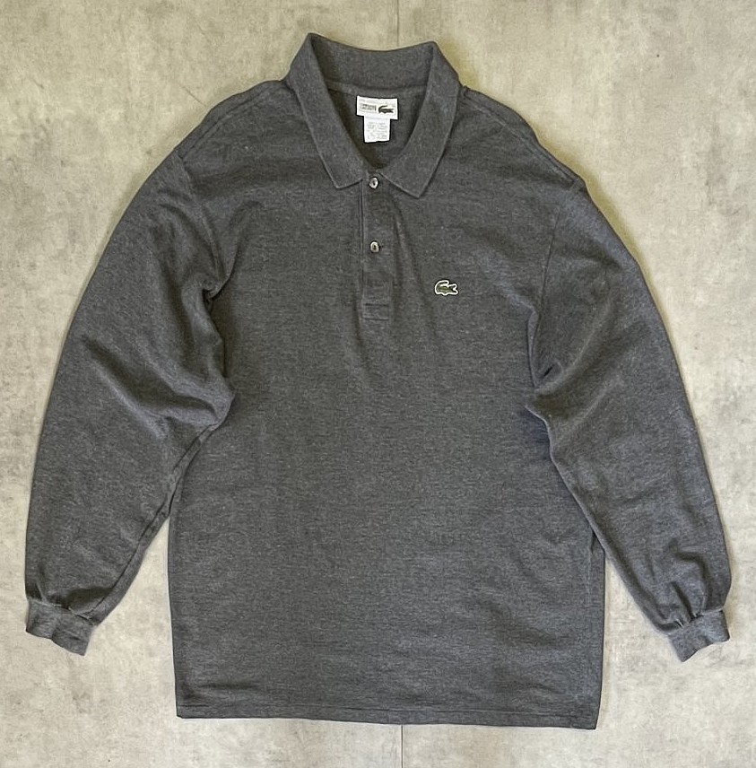 画像: 80'S CHEMISE LACOSTE 長袖 ポロシャツ ダークグレーヘザー フランス製 (VINTAGE) 「L/S Shirt」入荷しました。