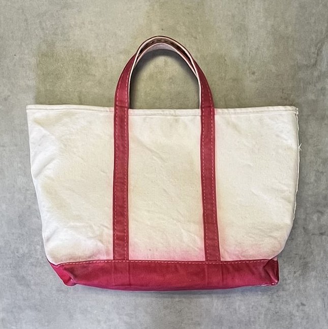 画像: 80'S LL Bean 2色タグ キャンバス トートバッグ レッド/オフホワイト USA製 (VINTAGE) 「Bag」入荷しました。