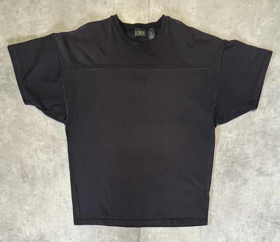 画像: 90'S J.CREW 旧タグ 半袖 フットボール Tシャツ ブラック (VINTAGE) 「T-Shirt」入荷しました。