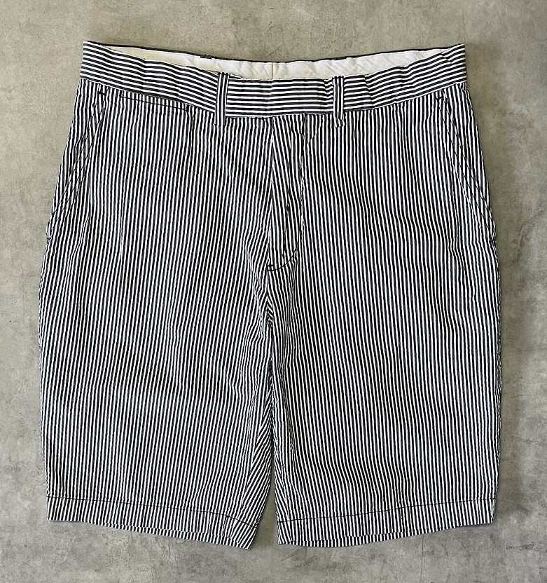 画像: 90'S RALPH LAUREN ノープリーツ シアサッカーショーツ ストライプ (VINTAGE) 「Shorts」入荷しました。