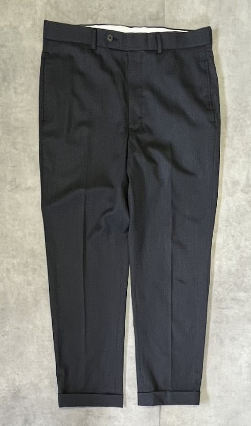 画像: BROOKS BROTHERS ノータック トロピカルウールパンツ チャコール (VINTAGE)「Bottoms」入荷しました。