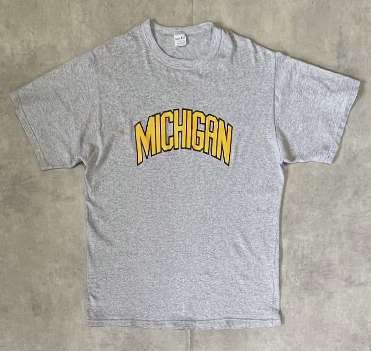 画像: 90'S SAND-KNIT "MICHIGAN" 半袖 Tシャツ ヘザーグレー (VINTAGE)「T-Shirt」入荷しました。