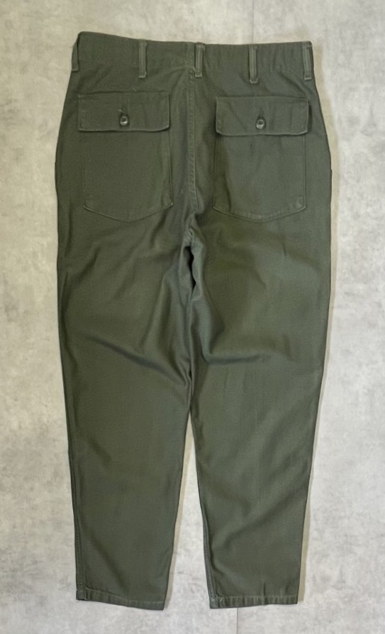 画像: 60'S アメリカ軍 US ARMY "OG107" コットンサテン ベイカーパンツ ミリタリーグリーン (VINTAGE)「Bottoms」入荷しました。
