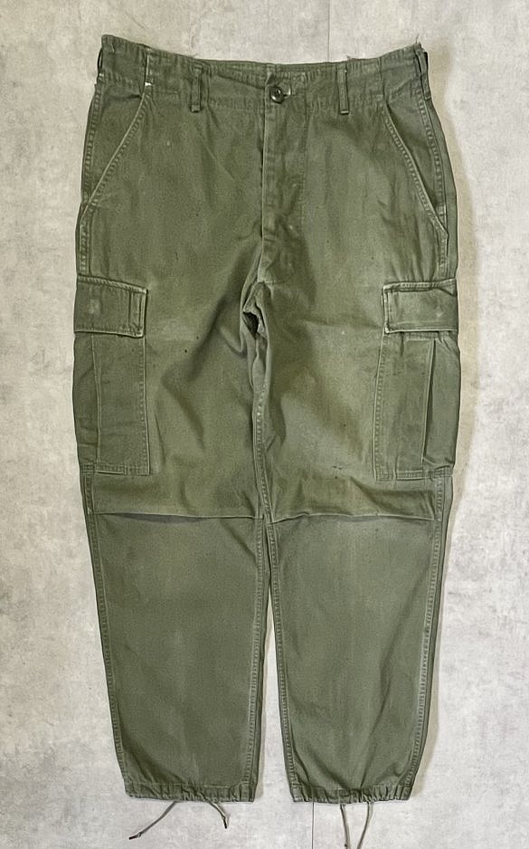 画像: 60'S アメリカ軍 US ARMY "JUNGLE FATIGUE 3rd" ノンリップ ボタンフライ カーゴパンツ (VINTAGE)「Bottoms」入荷しました。