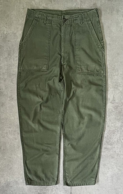 画像: 60'S アメリカ軍 US ARMY "OG107" コットンサテン ベイカーパンツ ミリタリーグリーン (VINTAGE)「Bottoms」入荷しました。