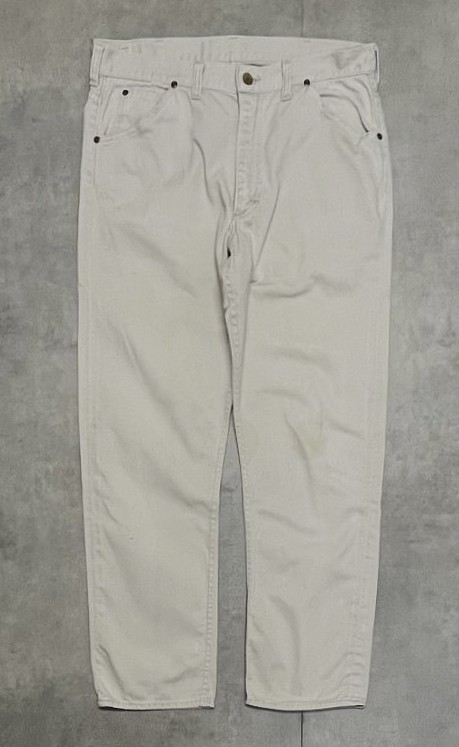 画像: 60'S Lee "WESTERNER 100-Z" コットンサテンパンツ オフホワイト GRIPPER ZIPPERジップ USA製 (VINTAGE) 「Bottoms」入荷しました。