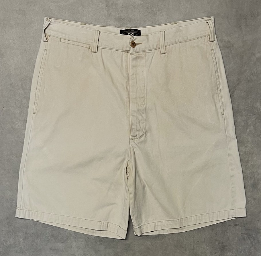 画像: 90'S RRL 三ツ星タグ ボタンフライ ミリタリーチノショーツ ライトベージュ USA製 (VINTAGE)「Shorts」入荷しました。
