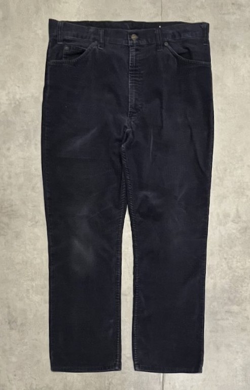 画像: 80'S LEVIS 517 コーデュロイパンツ ネイビー 42TALONジップ W38L30 USA製 (VINTAGE)「Bottoms」入荷しました。