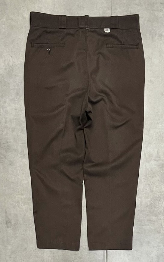 画像: 80'S DICKIES 874 チビタグ ワークパンツ ブラウン W38L29 USA製 (VINTAGE)「Bottoms」入荷しました。