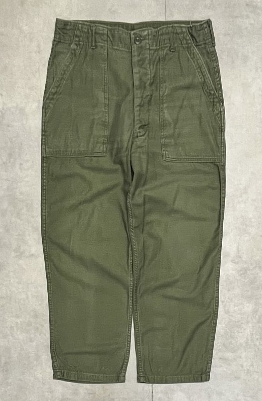 画像: 60'S アメリカ軍 US ARMY "OG107" コットンサテン ベイカーパンツ ミリタリーグリーン (VINTAGE)「Bottoms」入荷しました。