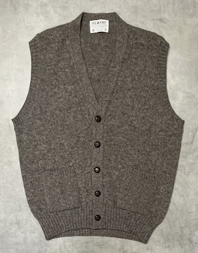 画像: 80'S LORD JEFF "THE MOORS" スコットランド製シェットランドウール ニットベスト ブラウンミックス USA製 (VINTAGE)「Knit」入荷しました。