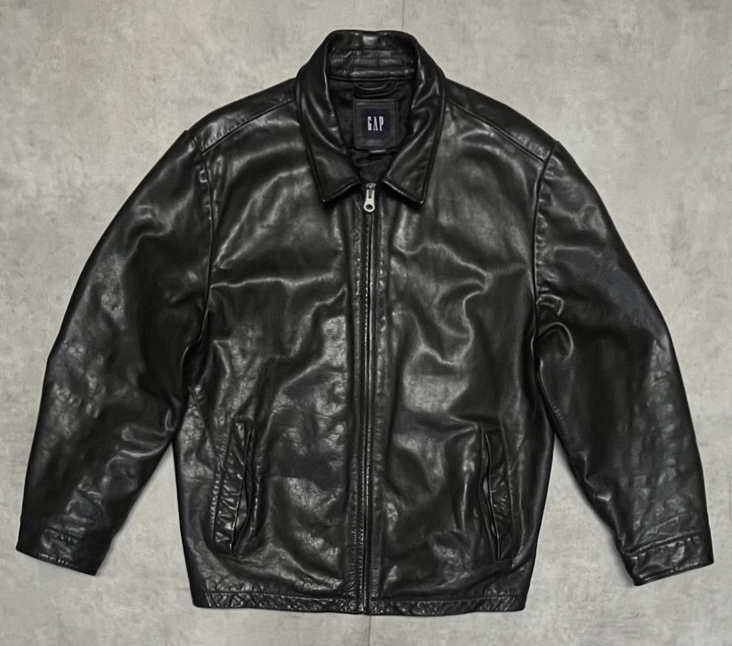画像: 00'S GAP 旧タグ 裏地キルティング レザージャケット ブラック (VINTAGE)「Jacket」入荷しました。