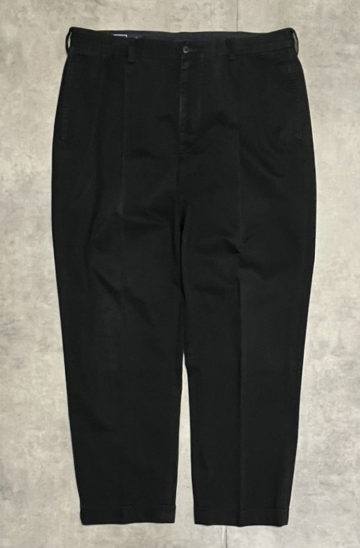 画像: 90'S RALPH LAUREN "HAMMOND PANT" ツープリーツ チノパンツ ブラック W36L30 (VINTAGE)「Bottoms」入荷しました。