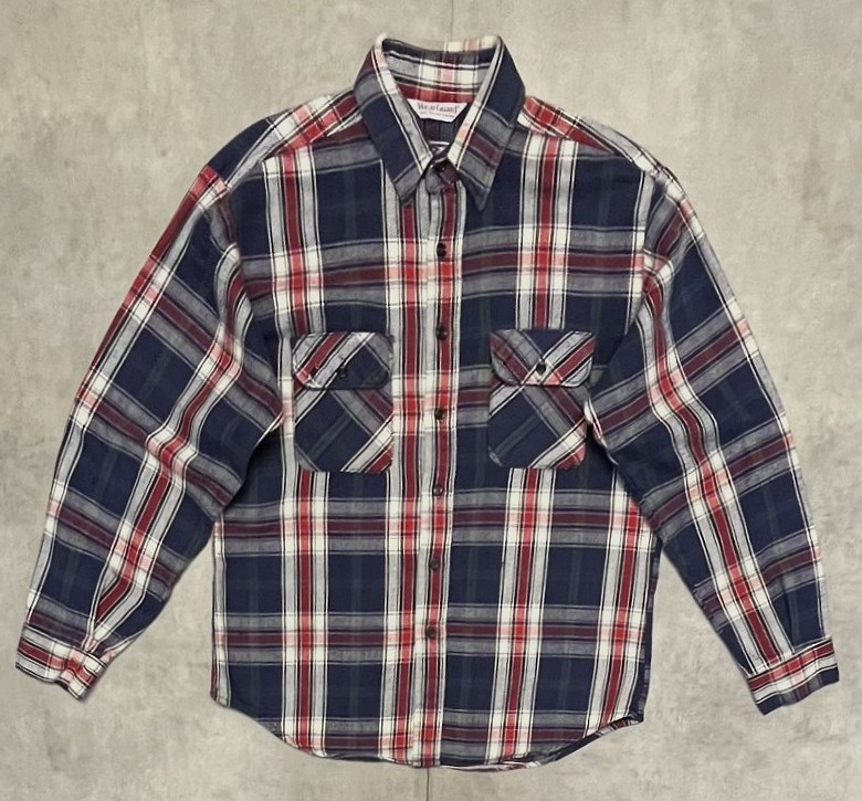 画像: 80'S WEAR GUARD 三角タグ ヘビーフランネル ワークシャツ チェック柄 USA製 (VINTAGE)「L/S Shirt」入荷しました。